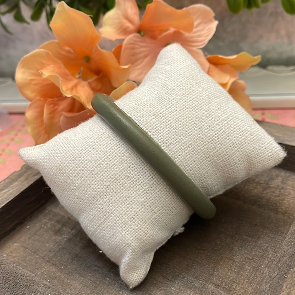 JBloom Olive Green Leather wrap